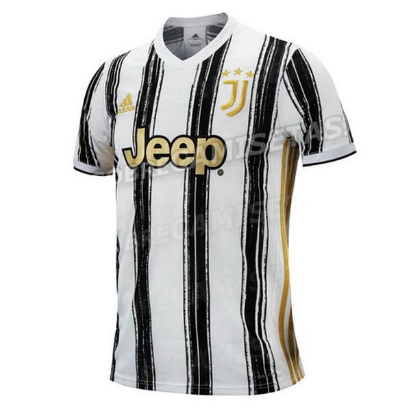 Thailande Maillot Football Juventus Domicile 2020-21 Blanc Noir